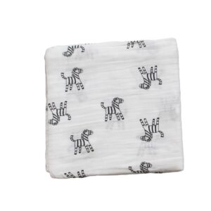 zebra muslin blanket